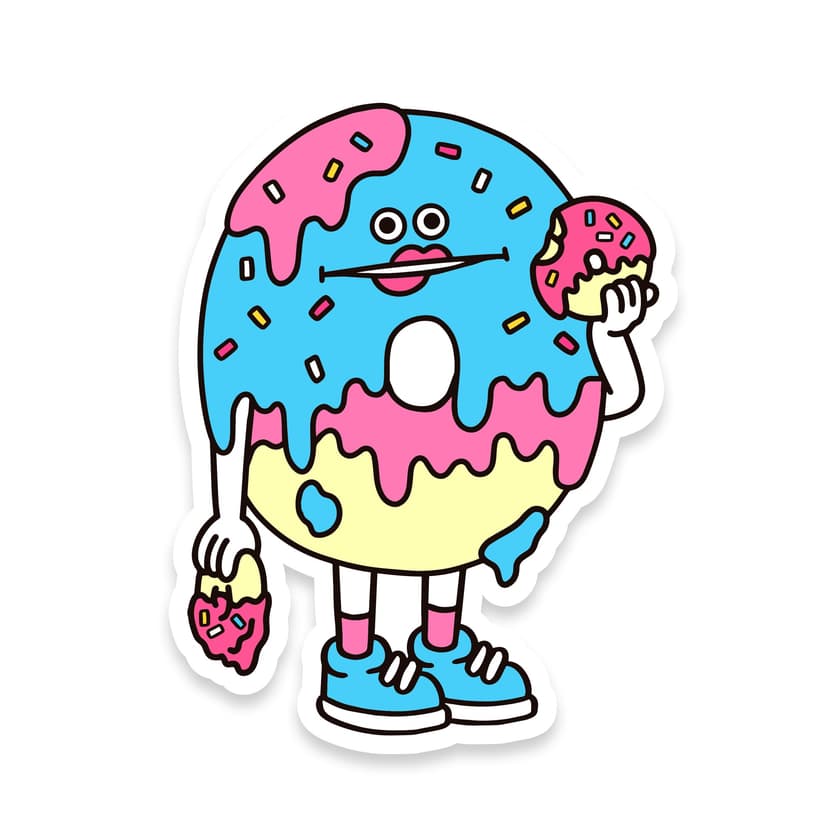 ステッカー「I'm delicious #2」（非耐水） – KAMENOCO SHOP