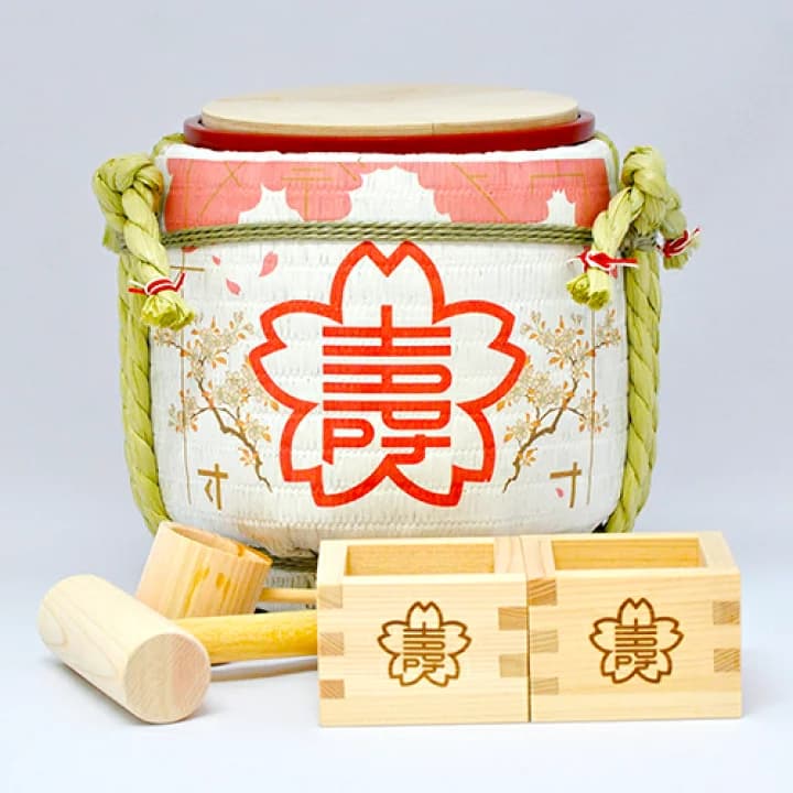【楽天市場】鏡開き セット [岸本吉二商店（きしもときちじしょうてん）]ミニ鏡開きセット（菰樽/こもだる） 春「櫻守」（お祝い/開店祝い/鏡割りセット/鏡割り/国産/日本産/職人/伝統工芸品専門店ロカルコストア)：日本の伝統工芸 LOCALCO STORE