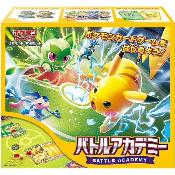 【楽天市場】【新品】【シュリンク未開封】ポケモンカードゲーム スカーレット＆バイオレット バトルアカデミー 1BOX 誕生日 ポケモンカードゲームをはじめよう！この商品1つですぐに遊べます。デッキ4個入！ニャオハex ピカチュウex ゲッコウガex ルカリオex オールインワン：トイストア　コービドー