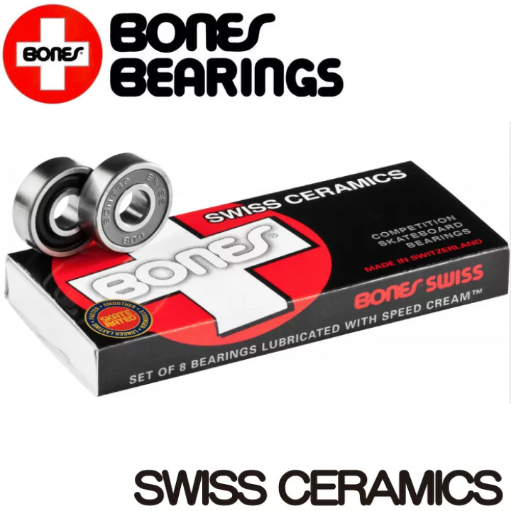 【楽天市場】【日祝も発送】スケートボード スケボー ベアリング BONES SWISS CERAMICS BEARING ボーンズ スイス セラミック オイルタイプ 8個入 スイスボーンズ リング スケーター グリス メンテナンス SKATEBOARD：マニアック 波乗り＆スケボーSHOP